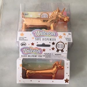 NIB Unicorn 🦄 Tape Dispenser and Pen
